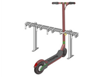 5 Stellplätze für e-Scooter und Tretroller mit Bodenstehern