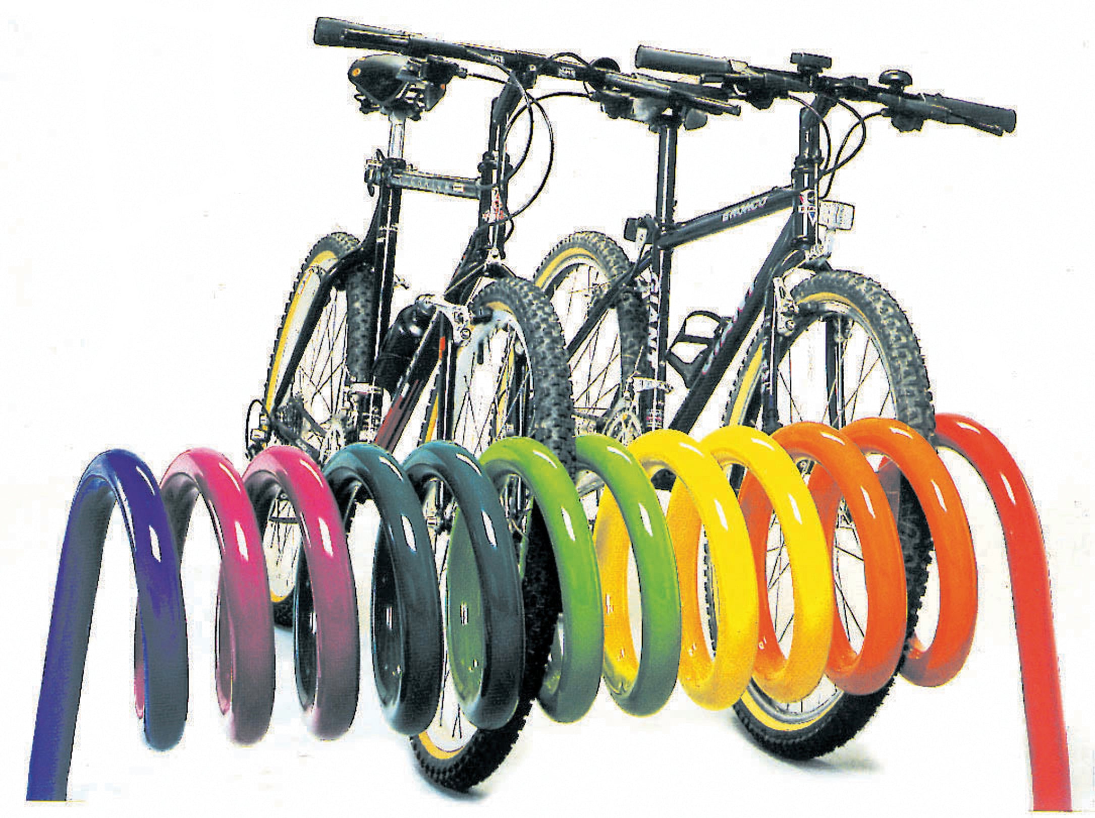 fahrradständer doppelt OMEGA Fahrradständer mit 5 Stellplätzen für Fahrräder einseitig/doppel – Rollerstop Rollerständer