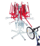 KARUSSELL Fahrradständer mit 12 Stellplätzen für vertikales Parken von Fahrrädern