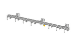 8 Stellplätze für Tretroller mit Bodensteher