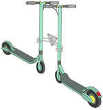 2 Stellplätze für e-Scooter und Tretroller/ Roller stehen vis-à-vis voneinander