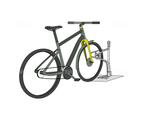 CLEDO - scooter and bicycle stand with any number of lockable parking spaces for e-scooters, kick scooters and bicycles