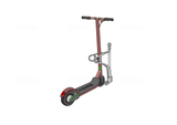 CLEDO - scooter and bicycle stand with any number of lockable parking spaces for e-scooters, kick scooters and bicycles