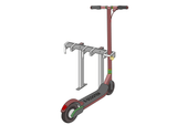 3 Stellplätze für e-Scooter und Tretroller mit Bodenstehern