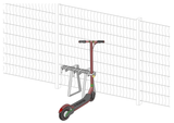 3 Stellplätze für e-Scooter und Tretroller mit Bügelbodenstehern (freistehend oder zum Andübeln)