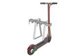 3 Stellplätze für e-Scooter und Tretroller mit Bügelbodenstehern (freistehend oder zum Andübeln)