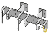 3 Stellplätze für e-Scooter und Tretroller mit Wandbügel