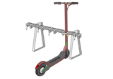 Rollerständer mit 5 versperrbaren Stellplätzen für e-Scooter und Tretroller