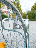 CLEDO - scooter and bicycle stand with any number of lockable parking spaces for e-scooters, kick scooters and bicycles