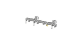 4 Stellplätze für Tretroller mit Wandbügel