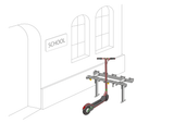 10 Stellplätze für e-Scooter und Tretroller mit T-Bodenstehern